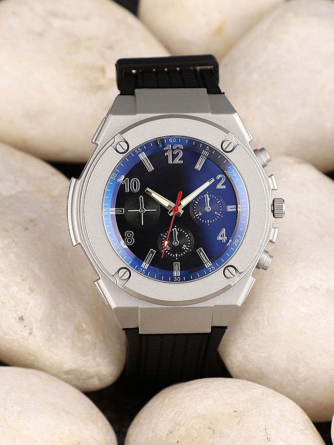 French Accent Men Patterned Dial & Bracelet Style Straps Analogue Watch SS25_FAWC1060, Black
French Accent Men Patterned Dial & Bracelet Style Straps Analogue Watch SS25_FAWC1060, Black