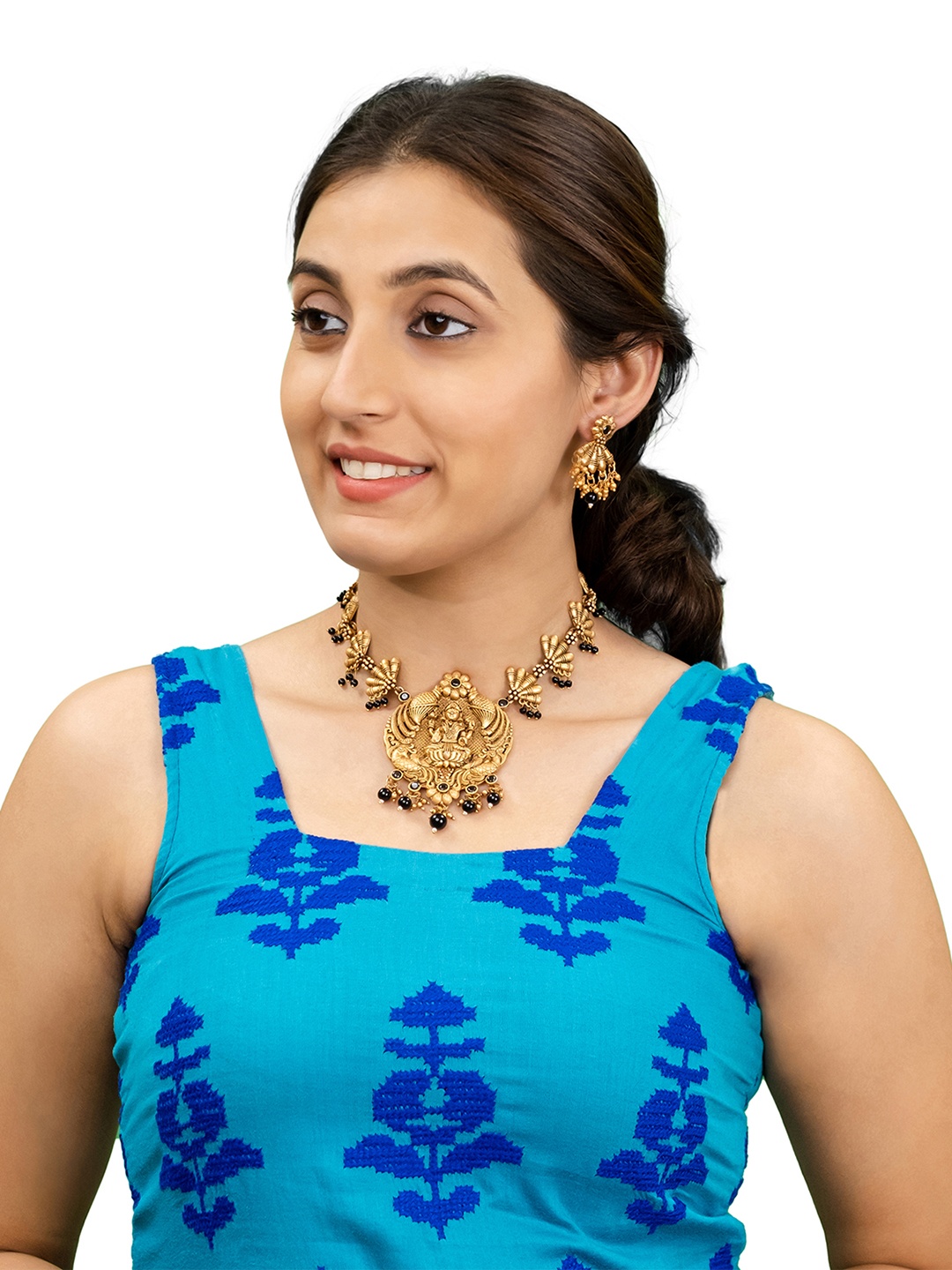 Shining Jewel - By Shivansh Gold Plated Kundan & CZ Stone Studded & Beaded Jewellery Set
Shining Jewel - By Shivansh Gold Plated Kundan & CZ Stone Studded & Beaded Jewellery Set