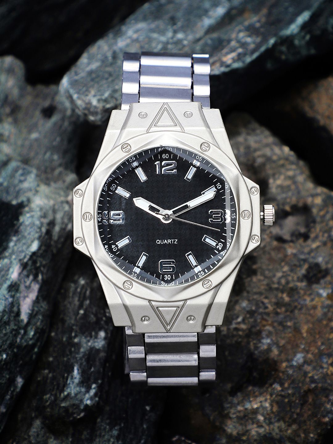 French Accent Men Dial & Stainless Steel Straps Analogue Watch SS25_FAWC1011, Silver
French Accent Men Dial & Stainless Steel Straps Analogue Watch SS25_FAWC1011, Silver