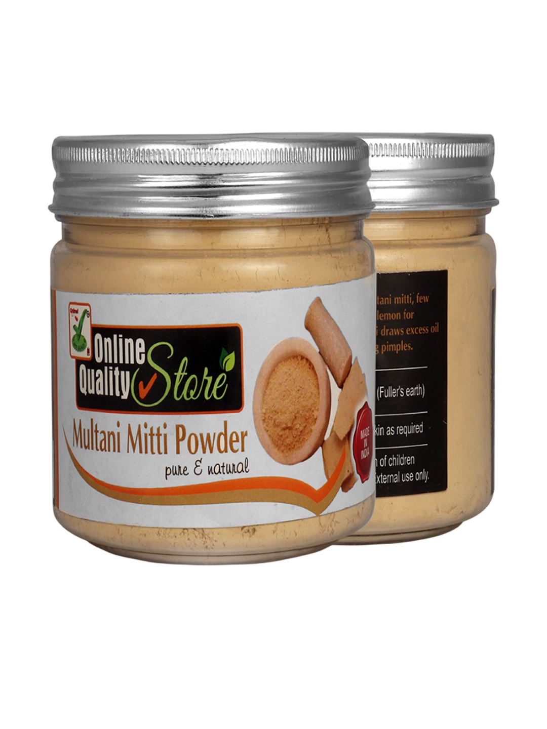 Online Quality Store Pure & Natural Herbal Multani Mitti Powder For Hair And Skin - 150 g, Beige
Online Quality Store Pure & Natural Herbal Multani Mitti Powder For Hair And Skin - 150 g, Beige