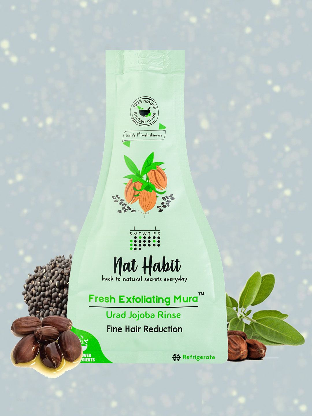 Nat Habit Fresh Exfoliating Mura Face Exfoliator With Urad & Jojoba - 25 g, Green
Nat Habit Fresh Exfoliating Mura Face Exfoliator With Urad & Jojoba - 25 g, Green