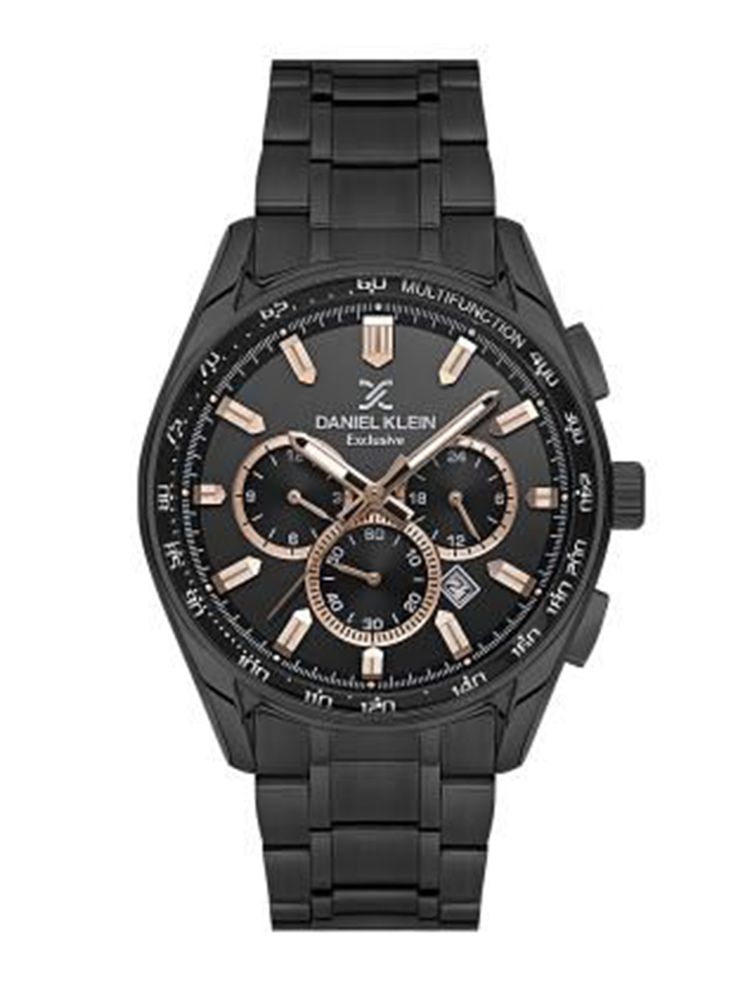 Daniel Klein Men Dial & Stainless Steel Bracelet Style Straps Analogue Watch DK.1.13901-6, Black
Daniel Klein Men Dial & Stainless Steel Bracelet Style Straps Analogue Watch DK.1.13901-6, Black