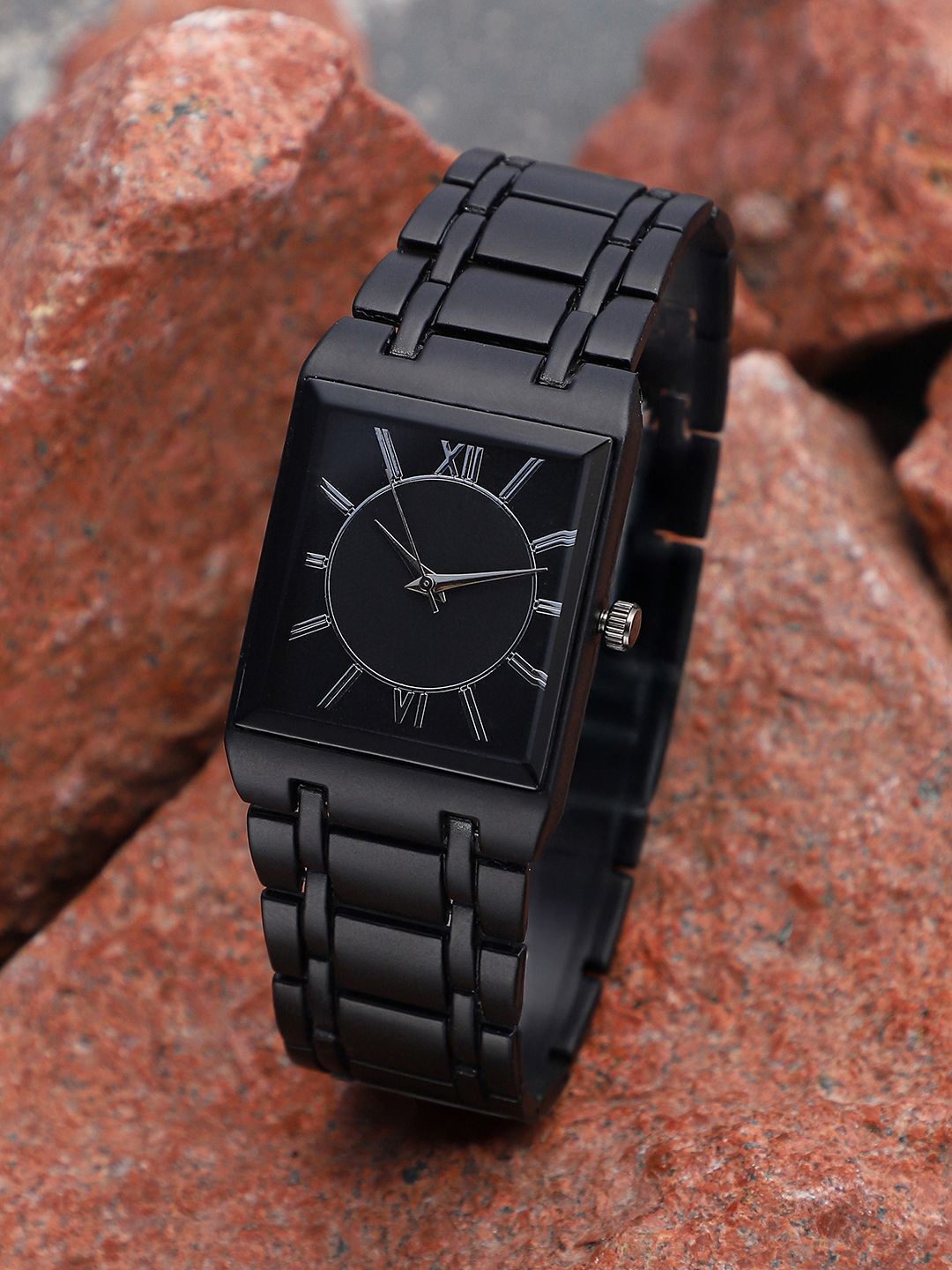 French Accent Men Embellished Dial & Stainless Steel Bracelet Style Straps Analogue Watch SS25_FAWC1025, Black
French Accent Men Embellished Dial & Stainless Steel Bracelet Style Straps Analogue Watch SS25_FAWC1025, Black