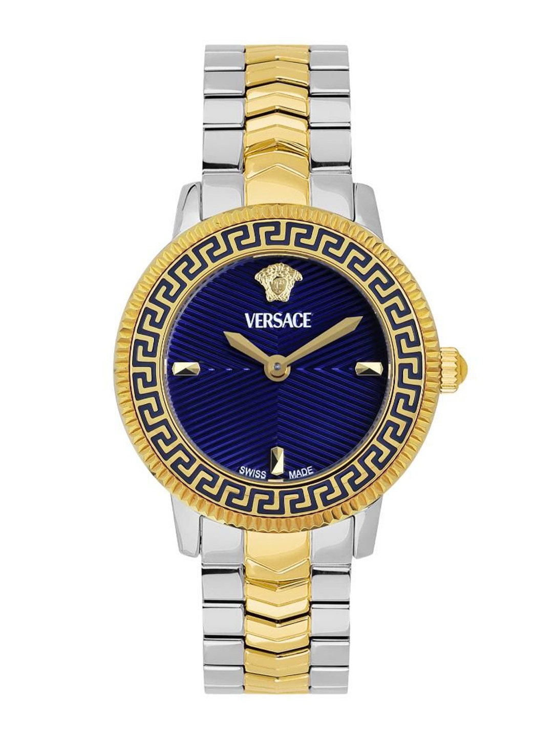 Versace Women Brass Dial & Stainless Steel Bracelet Style Straps Analogue Watch VEUCA0524, Blue
Versace Women Brass Dial & Stainless Steel Bracelet Style Straps Analogue Watch VEUCA0524, Blue