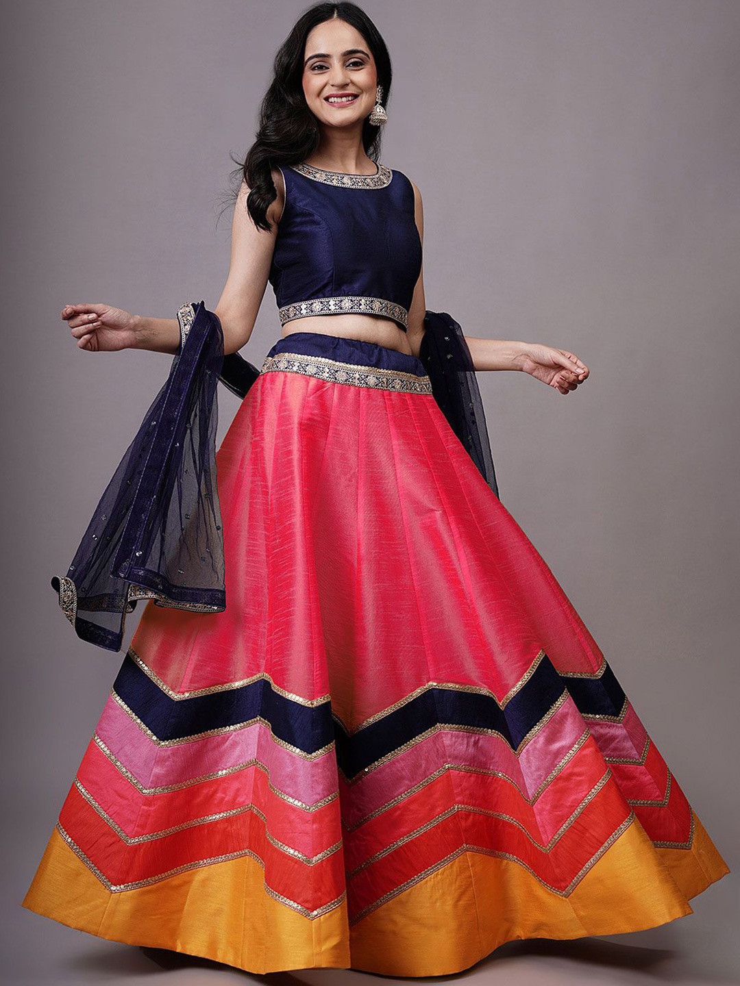Utsav Fashion Embroidered Sequinned Shibori Ready to Wear Lehenga & Choli With Dupatta, Fuchsia
Utsav Fashion Embroidered Sequinned Shibori Ready to Wear Lehenga & Choli With Dupatta, Fuchsia
