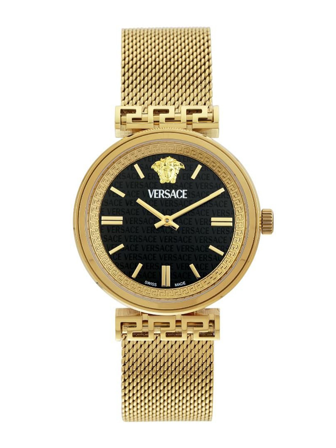 Versace Women Brass Dial & Stainless Steel Bracelet Style Straps Analogue Watch VETCA0724, Black
Versace Women Brass Dial & Stainless Steel Bracelet Style Straps Analogue Watch VETCA0724, Black