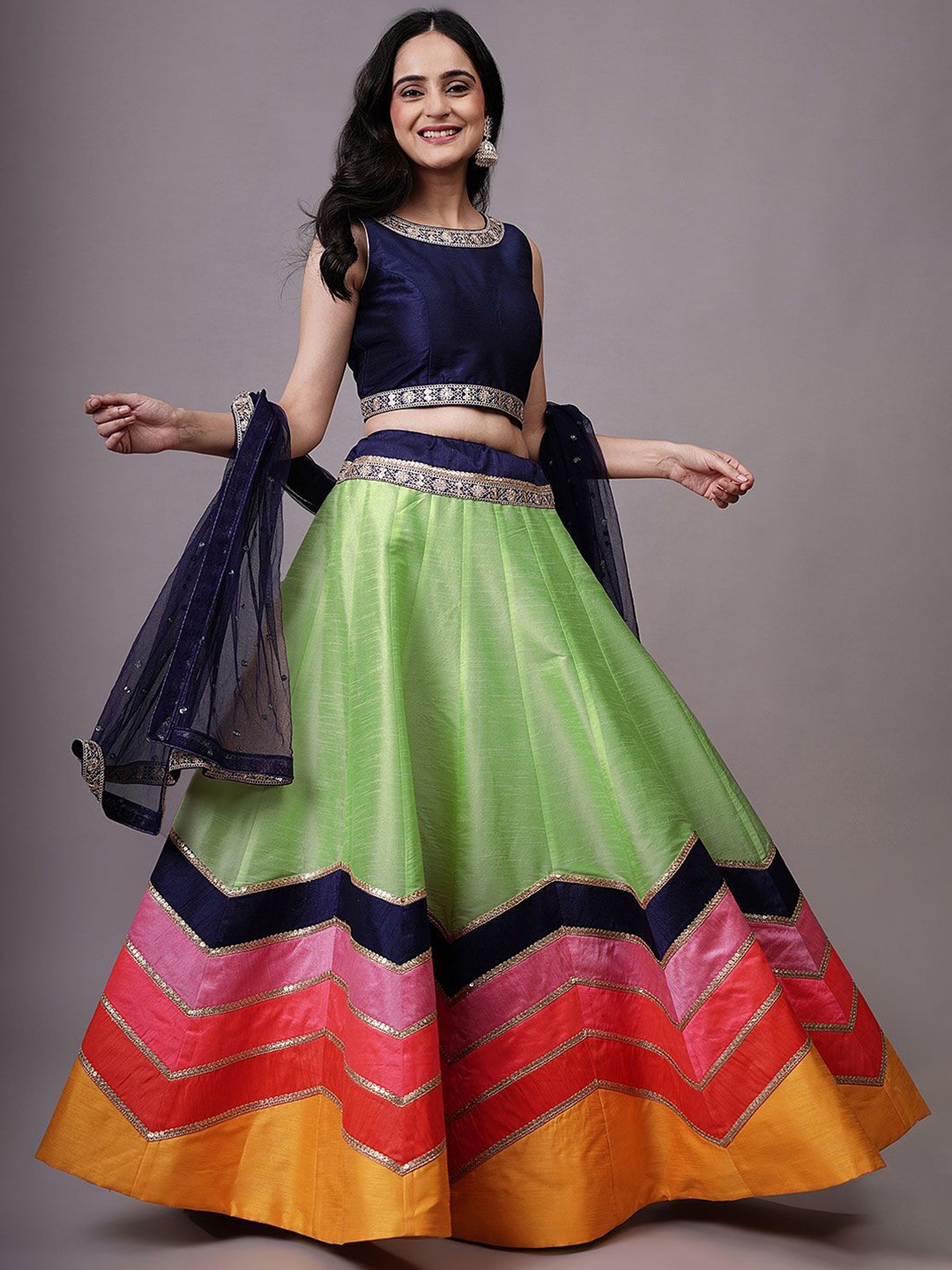 Utsav Fashion Embroidered Sequinned Shibori Ready to Wear Lehenga & Choli With Dupatta, Green
Utsav Fashion Embroidered Sequinned Shibori Ready to Wear Lehenga & Choli With Dupatta, Green