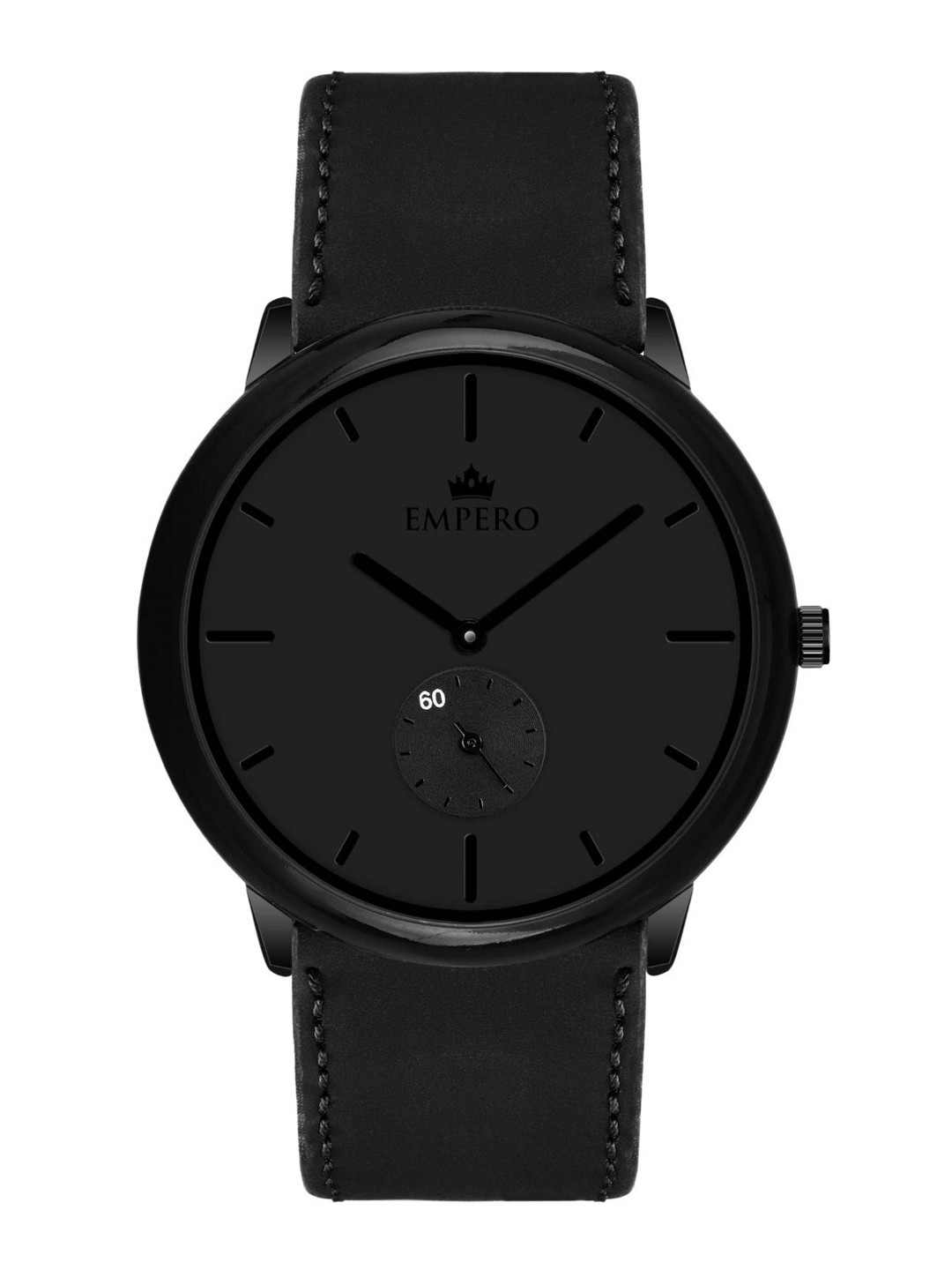 EMPERO Men Brass Dial & Leather Straps Analogue Chronograph Watch EAB303 Black Hands Black Leather
EMPERO Men Brass Dial & Leather Straps Analogue Chronograph Watch EAB303 Black Hands Black Leather