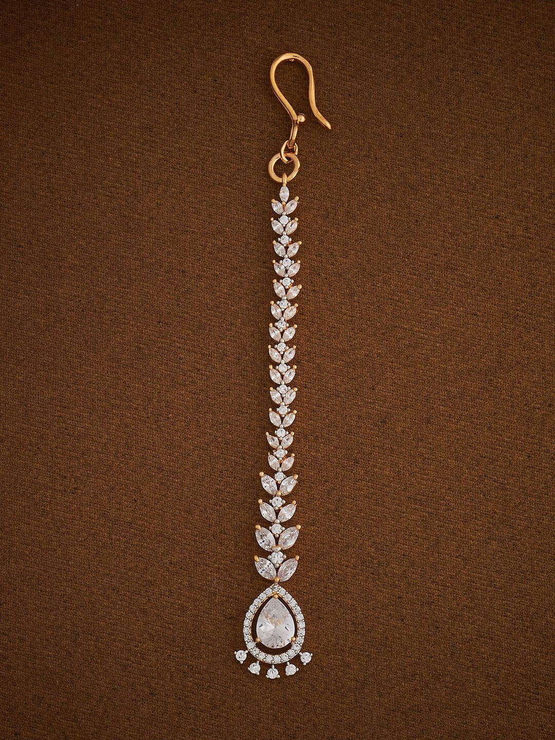 Kushal's Fashion Jewellery Gold-Plated Artificial Stones and Beads Studded Maang Tikka Head Jewellery
Kushal's Fashion Jewellery Gold-Plated Artificial Stones and Beads Studded Maang Tikka Head Jewellery