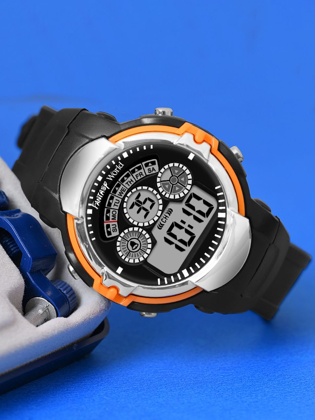 Fantasy World Unisex Kids Printed Dial & Straps Digital Multi Function Watch FW24-YS-02-OR01, Orange
Fantasy World Unisex Kids Printed Dial & Straps Digital Multi Function Watch FW24-YS-02-OR01, Orange