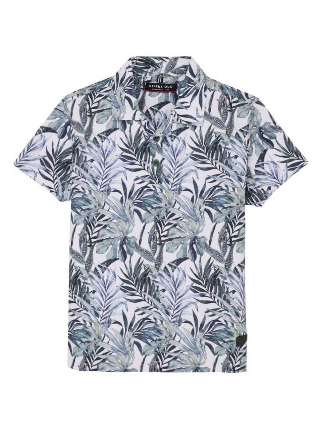 Status Quo Boys Printed Polo Collar Tropical Pockets T-shirt, Grey 
Status Quo Boys Printed Polo Collar Tropical Pockets T-shirt, Grey