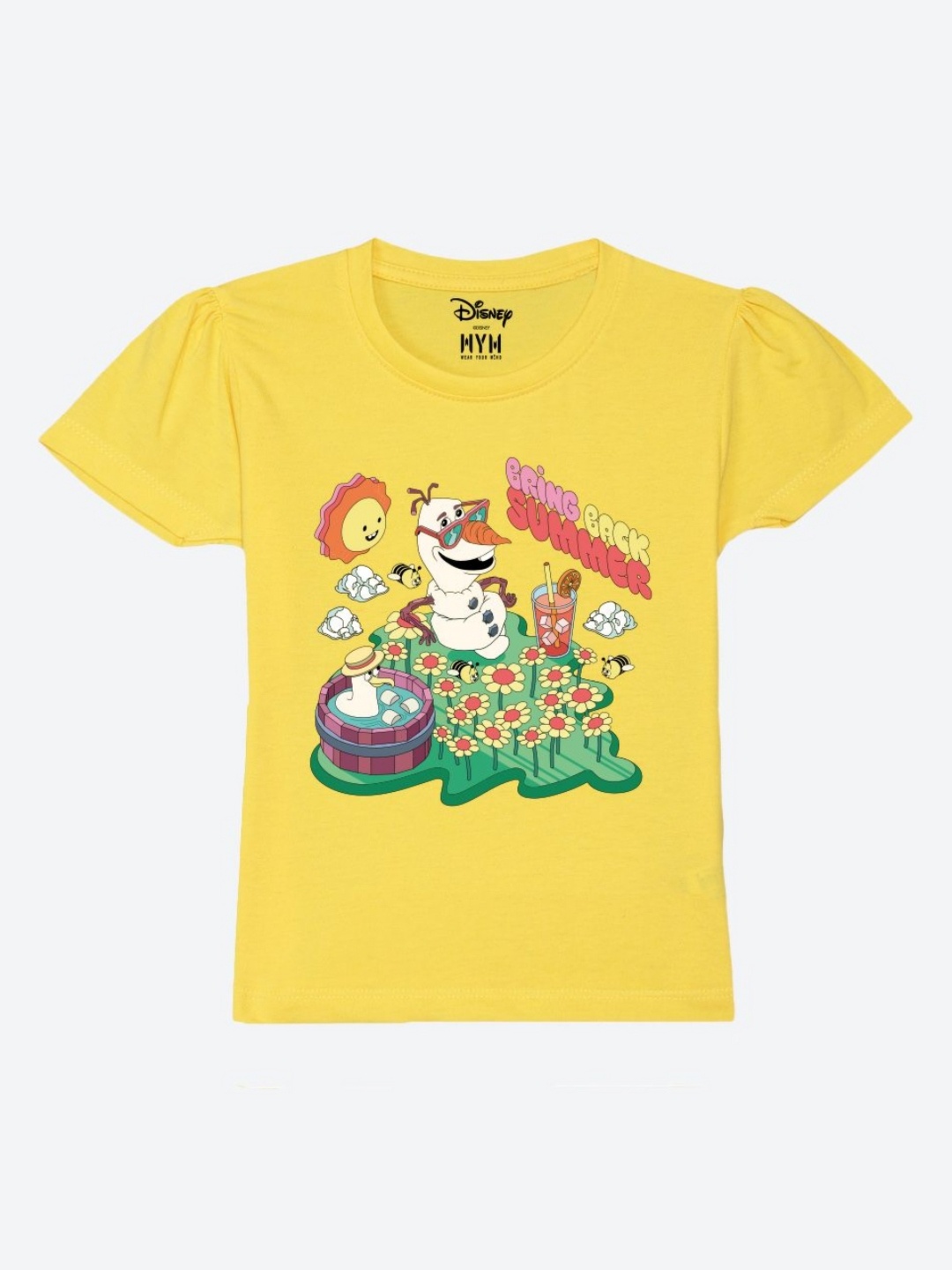 Wear Your Mind Girls Printed Puff Sleeves Pure Cotton Applique T-shirt, Yellow
Wear Your Mind Girls Printed Puff Sleeves Pure Cotton Applique T-shirt, Yellow