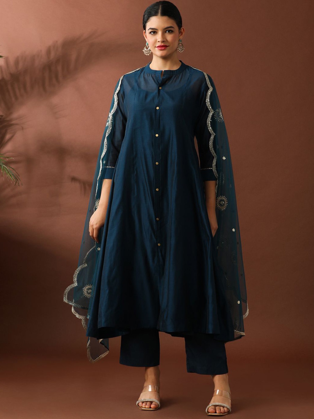 Jaipur Kurti Women Regular Beads and Stones Chanderi Cotton Kurta with Trousers & With Dupatta, Green
Jaipur Kurti Women Regular Beads and Stones Chanderi Cotton Kurta with Trousers & With Dupatta, Green