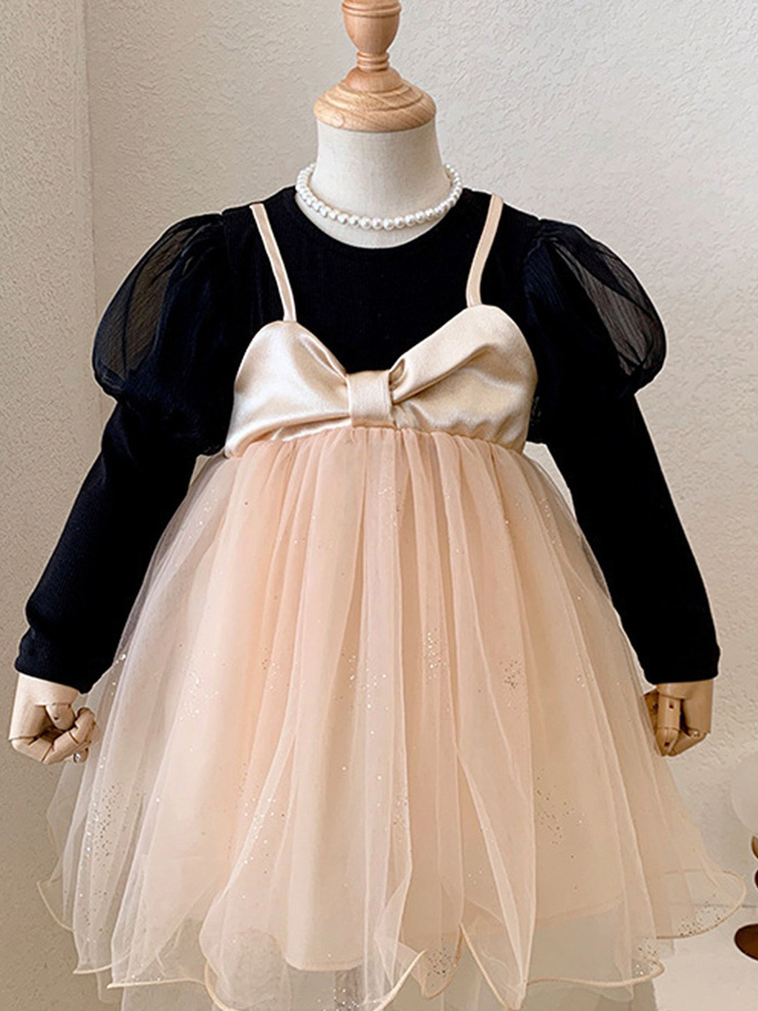 LULU & SKY A-Line Dress, Champagne 
LULU & SKY A-Line Dress, Champagne