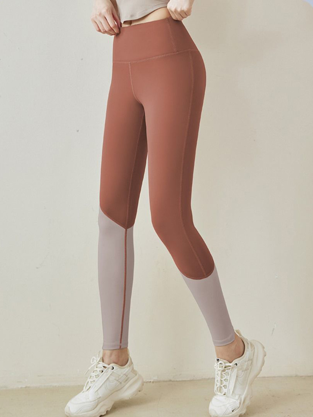 HRX Colorblocked High Rise Ankle Length Yoga Tights, Brown
HRX Colorblocked High Rise Ankle Length Yoga Tights, Brown