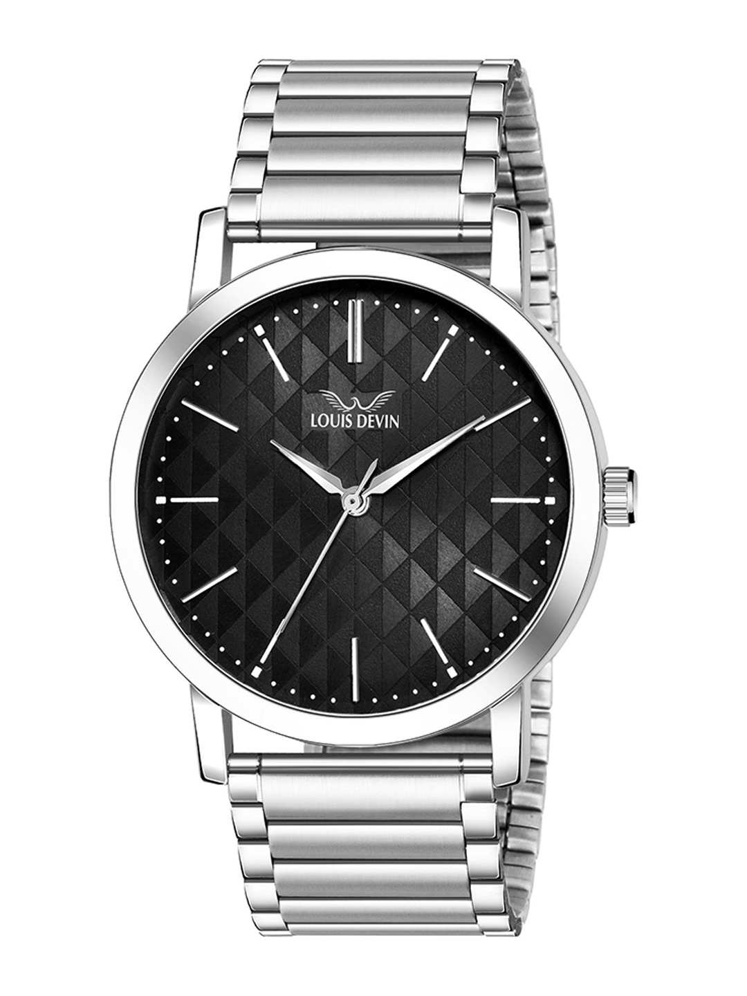 LOUIS DEVIN Men Brass Embellished Dial & Stainless Steel Bracelet Style Straps Analogue Watch, Silver
LOUIS DEVIN Men Brass Embellished Dial & Stainless Steel Bracelet Style Straps Analogue Watch, Silver