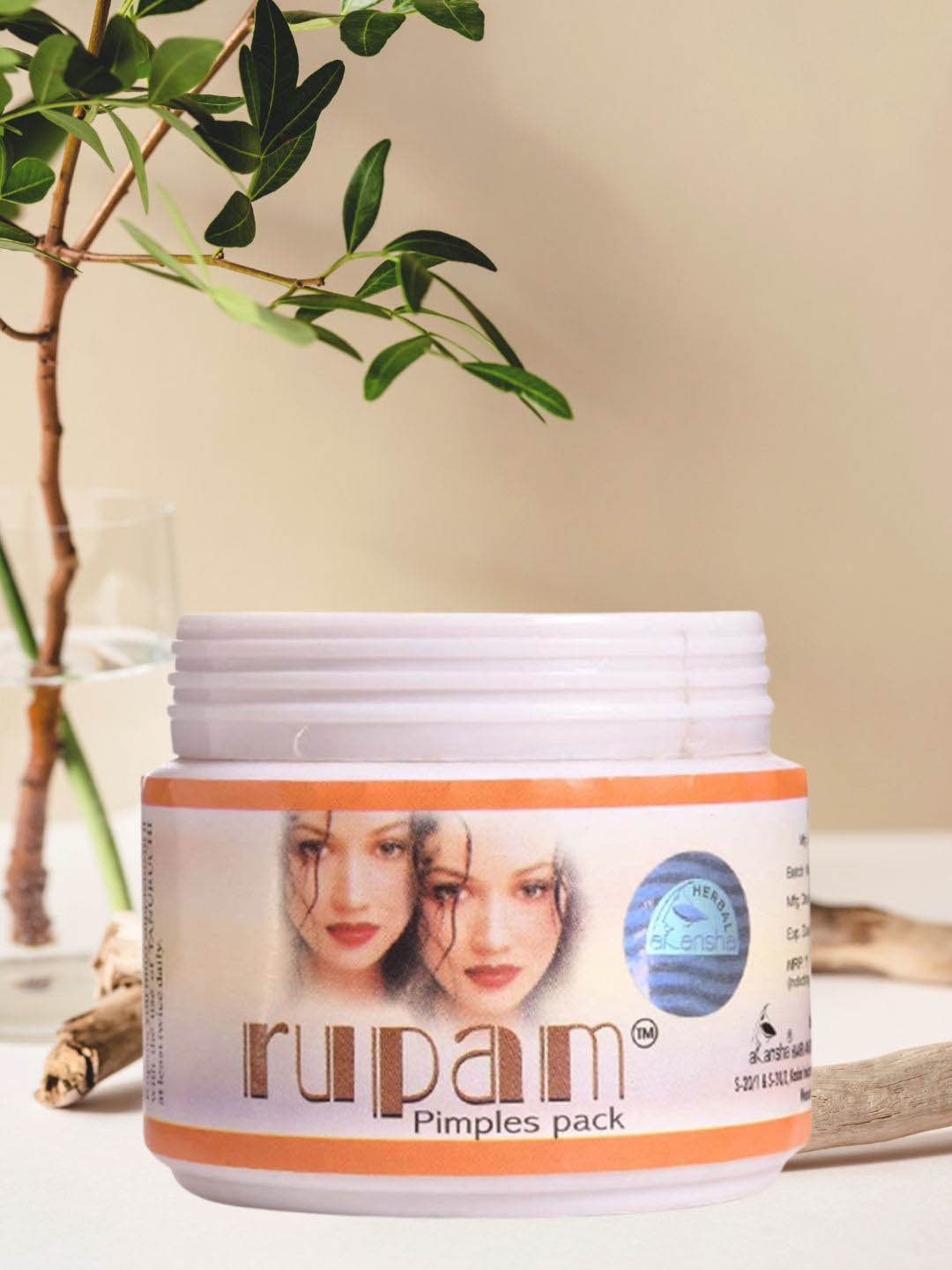 AKANSHA HAIR & SKIN CARE HERBAL UNIT PVT LTD Rupam Pimple Control Powder Face Pack - 50 g, Brown
AKANSHA HAIR & SKIN CARE HERBAL UNIT PVT LTD Rupam Pimple Control Powder Face Pack - 50 g, Brown