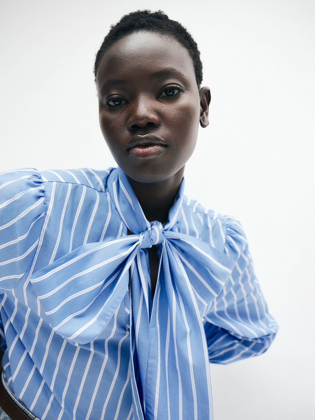 H&M Bow-Collar Poplin Blouse, Blue
H&M Bow-Collar Poplin Blouse, Blue