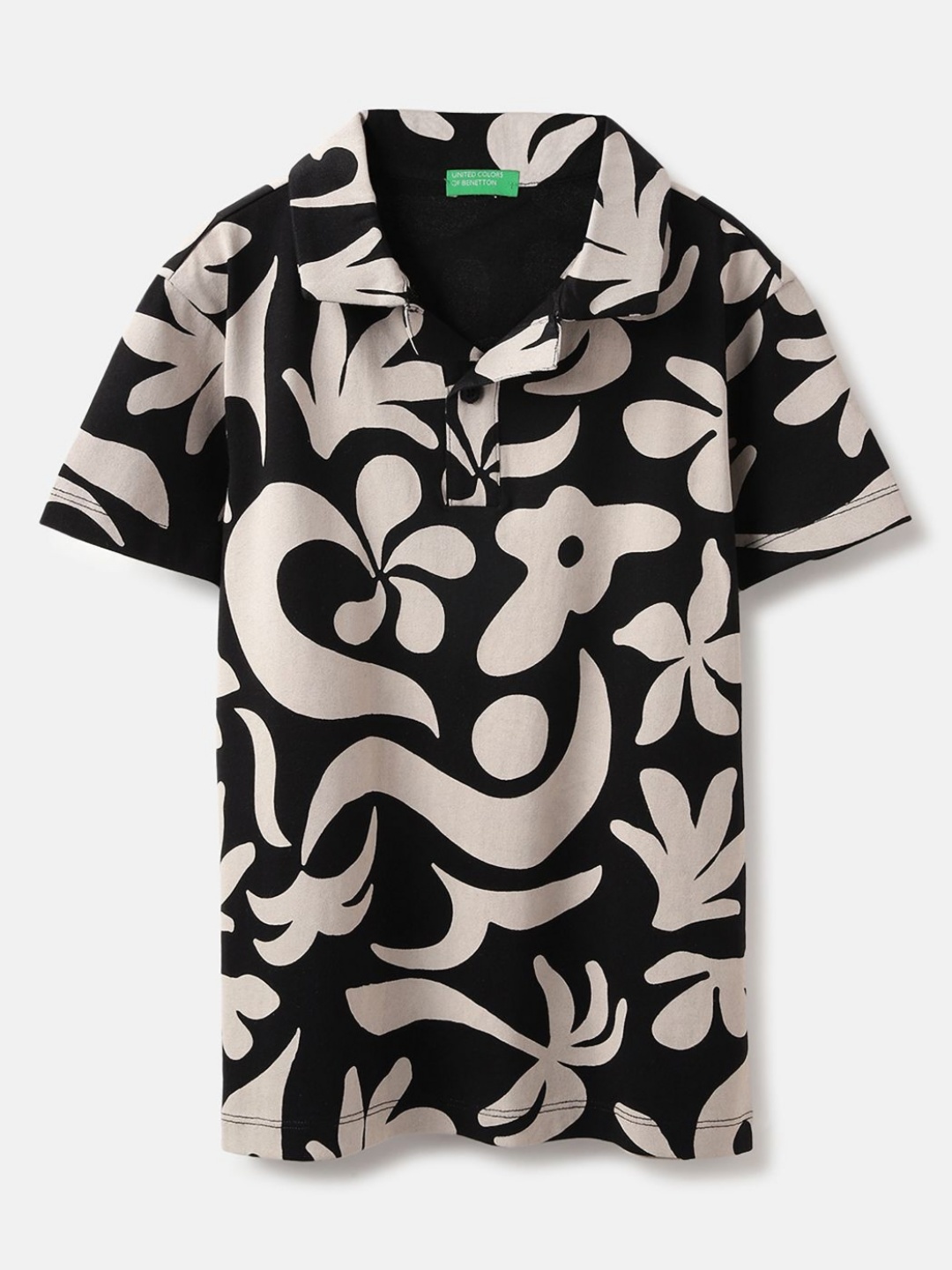 United Colors of Benetton Boys Printed Polo Collar Pure Cotton Pockets T-shirt, Black
United Colors of Benetton Boys Printed Polo Collar Pure Cotton Pockets T-shirt, Black