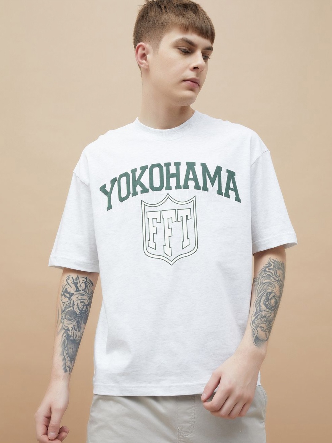 Fame Forever by Lifestyle Men Typography Printed Round Neck Cotton T-shirt, White
Fame Forever by Lifestyle Men Typography Printed Round Neck Cotton T-shirt, White