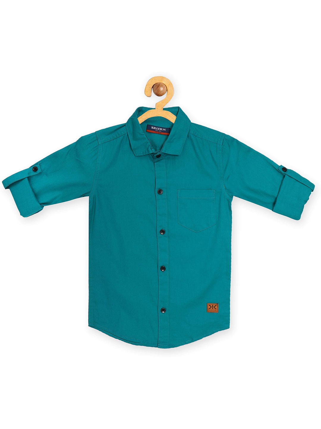 Killer Boys Straight Slim Fit Spread Collar Solid Cotton Casual Shirt, Sea green
Killer Boys Straight Slim Fit Spread Collar Solid Cotton Casual Shirt, Sea green
