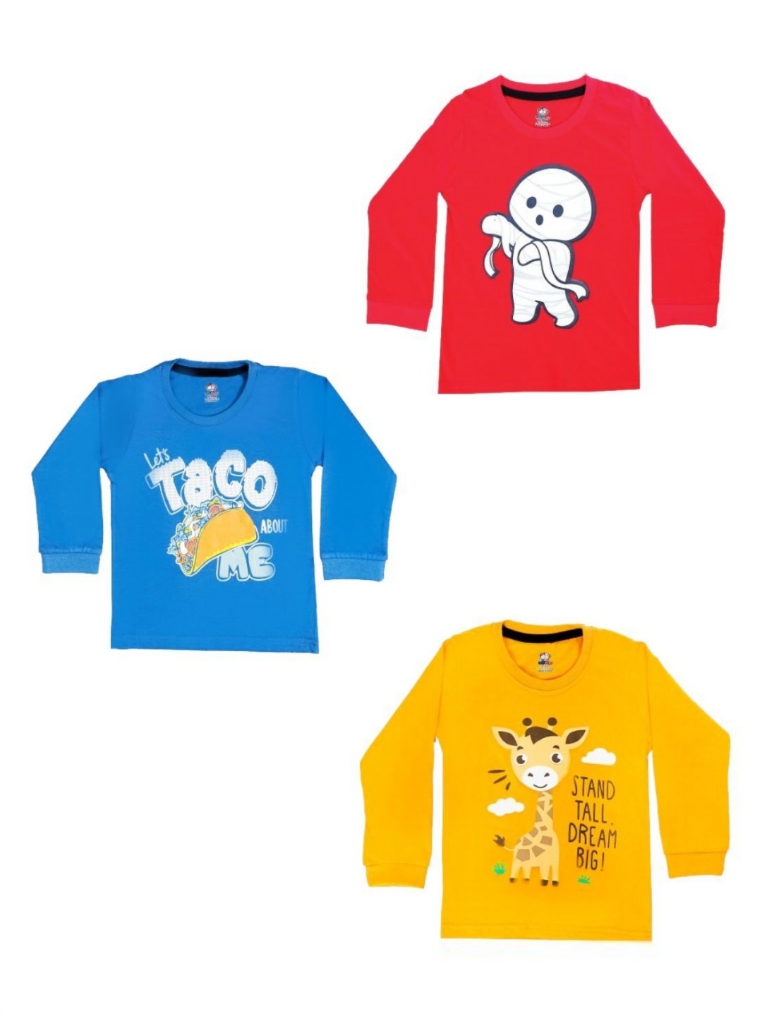 BAESD Unisex Kids Pack Of 3 Graphic Printed Round Neck Cotton Relaxed Fit T-shirts, Red
BAESD Unisex Kids Pack Of 3 Graphic Printed Round Neck Cotton Relaxed Fit T-shirts, Red