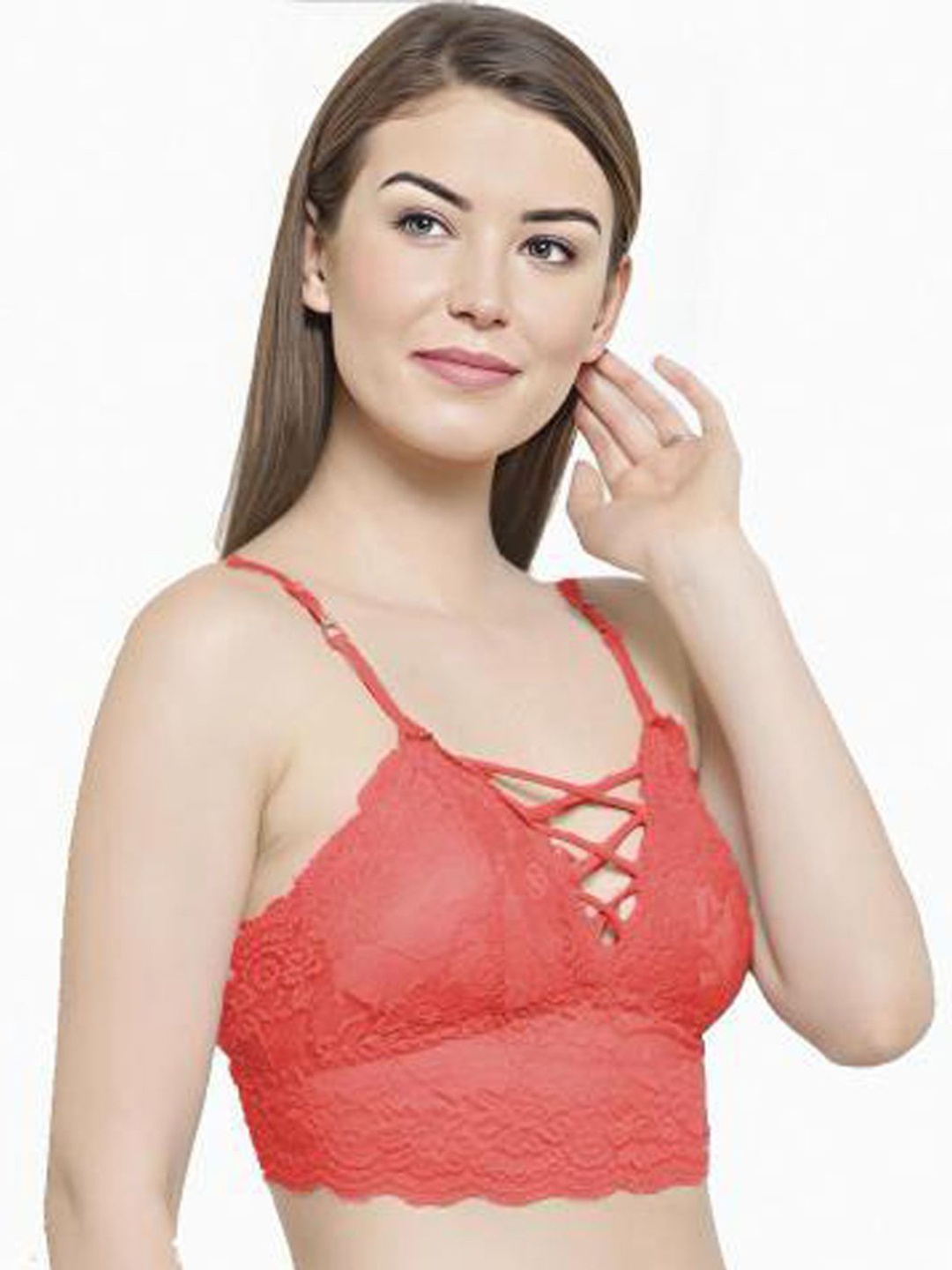 INDIROCKS Women Seamless Floral Full Coverage Underwired Lightly Padded Bralette Bra, Orange
INDIROCKS Women Seamless Floral Full Coverage Underwired Lightly Padded Bralette Bra, Orange