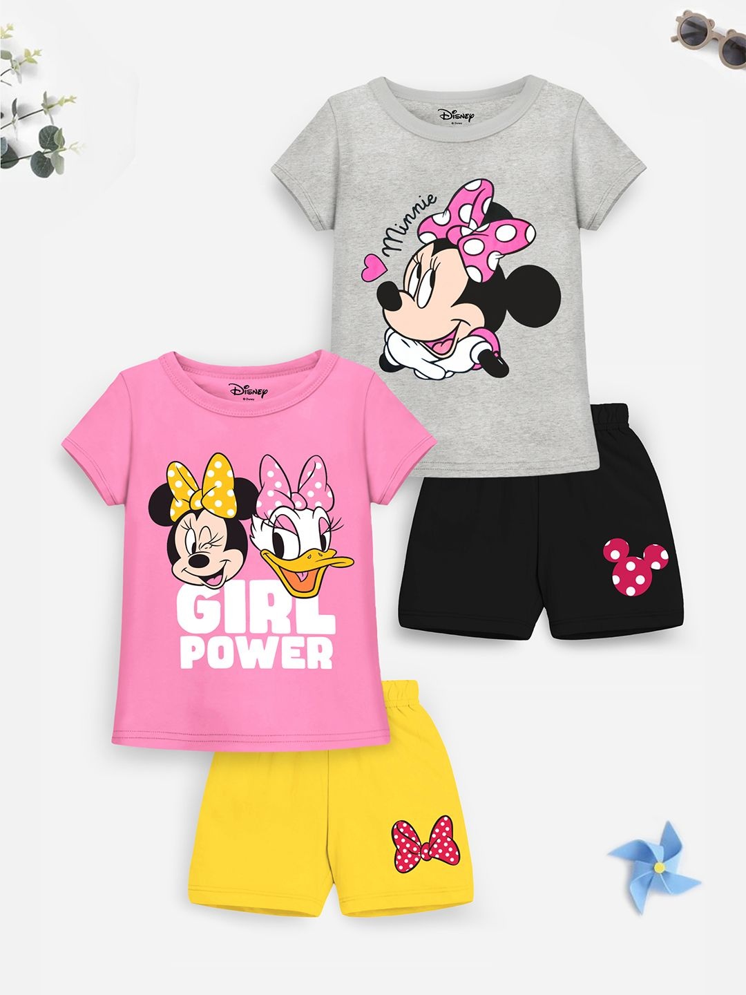 Disney By Miss and Chief Girls Pack Of 2 Round Neck Printed T-shirt With Shorts, Grey
Disney By Miss and Chief Girls Pack Of 2 Round Neck Printed T-shirt With Shorts, Grey