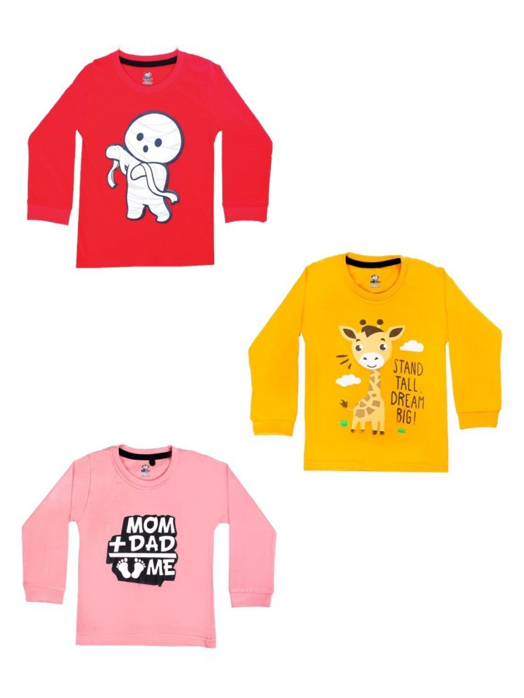 BAESD Unisex Kids Pack Of 3 Graphic Printed Round Neck Cotton Relaxed Fit T-shirts, Red
BAESD Unisex Kids Pack Of 3 Graphic Printed Round Neck Cotton Relaxed Fit T-shirts, Red
