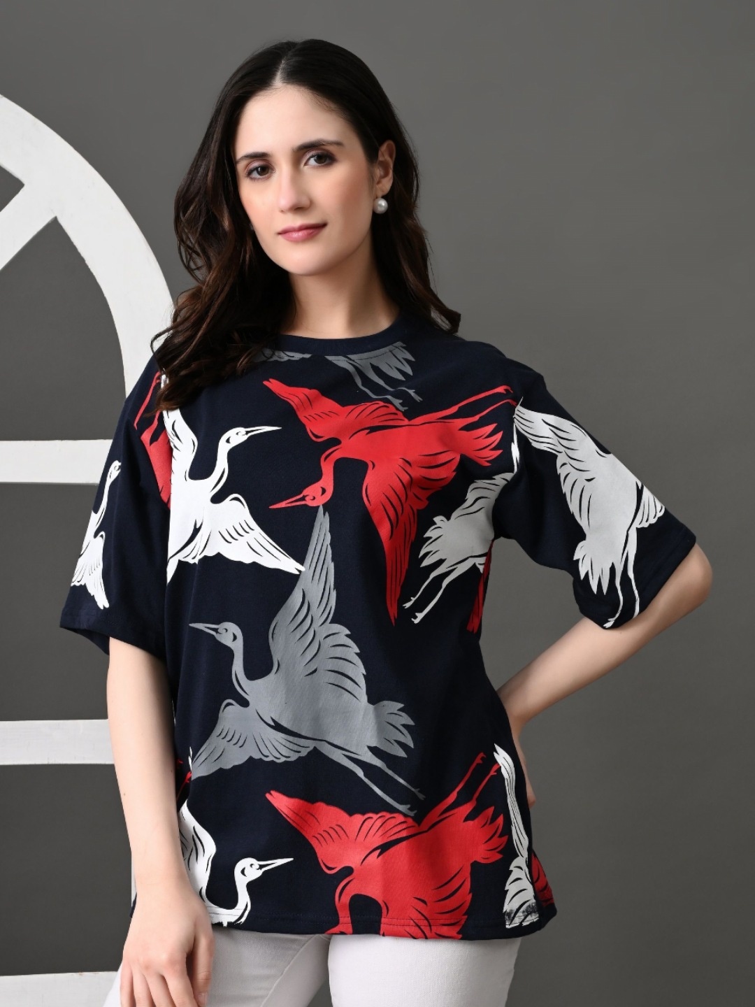CORSICA Women Bio Finish Conversational Printed Round Neck Cotton Oversized T-shirt, Black
CORSICA Women Bio Finish Conversational Printed Round Neck Cotton Oversized T-shirt, Black