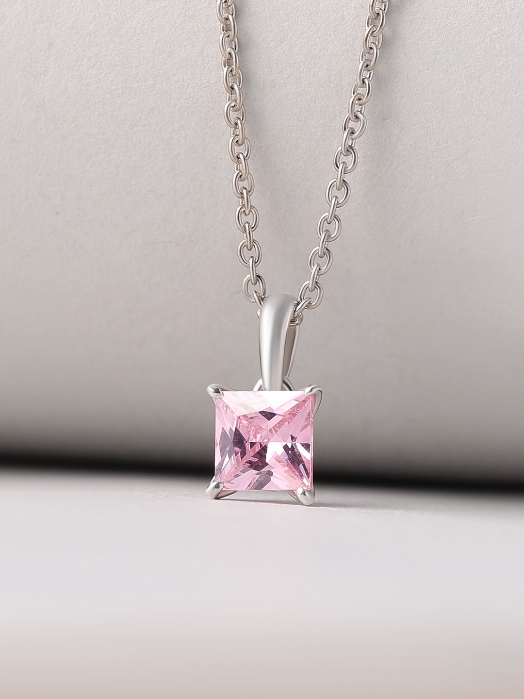 Ornate Jewels Sterling Silver Cubic Zirconia Studed Square Shaped Pendants with Chains
Ornate Jewels Sterling Silver Cubic Zirconia Studed Square Shaped Pendants with Chains