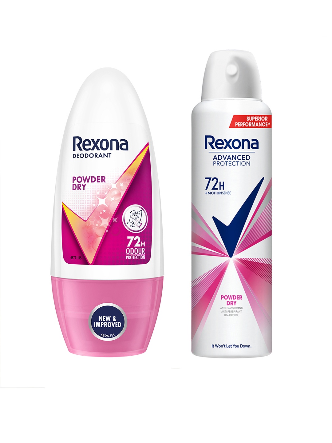 REXONA Women 2 Pcs Long Lasting Antiperspirant Deodorant & Underarm Roll-On Deodorant, White
REXONA Women 2 Pcs Long Lasting Antiperspirant Deodorant & Underarm Roll-On Deodorant, White