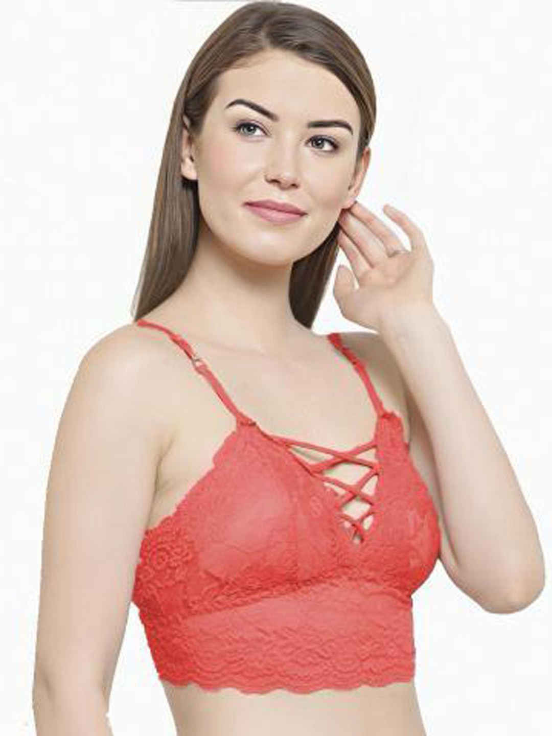ComfyStyle Women Seamless Floral Full Coverage Underwired Lightly Padded Bra, Orange
ComfyStyle Women Seamless Floral Full Coverage Underwired Lightly Padded Bra, Orange