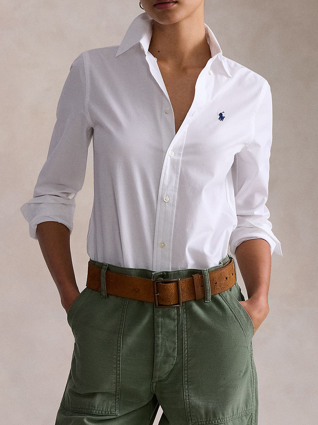 Polo Ralph Lauren Women Slim Fit Button-Down Collar Solid Cotton Casual Shirt, White
Polo Ralph Lauren Women Slim Fit Button-Down Collar Solid Cotton Casual Shirt, White