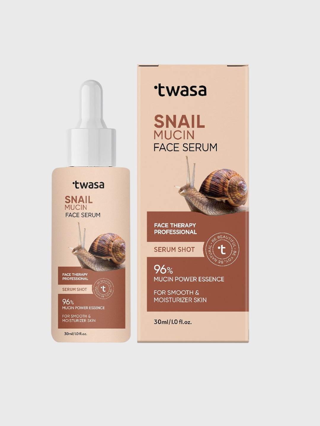 Twasa Advanced Snail 96% Mucin Power Essence Face Serum For Glowing Skin - 30 ml, Cream
Twasa Advanced Snail 96% Mucin Power Essence Face Serum For Glowing Skin - 30 ml, Cream