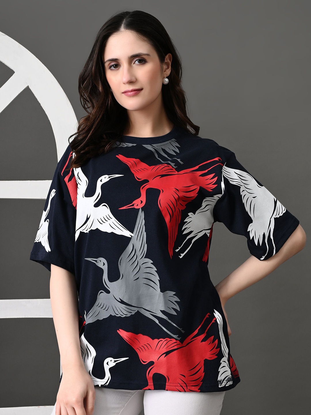 The Roadster Lifestyle Co. Women Bio Finish Animal Printed Cotton Oversized T-shirt, Black
The Roadster Lifestyle Co. Women Bio Finish Animal Printed Cotton Oversized T-shirt, Black