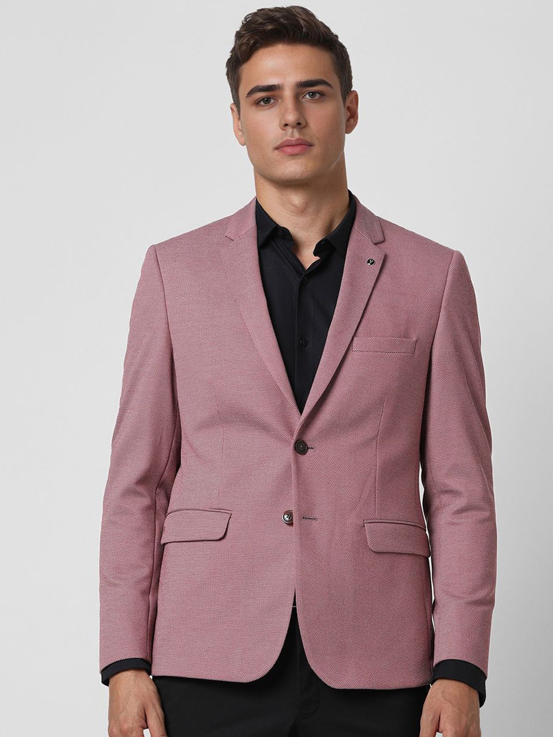 Van Heusen Textured Notched Lapel Long Sleeves Slim-Fit Single Breasted Formal Blazer, Pink
Van Heusen Textured Notched Lapel Long Sleeves Slim-Fit Single Breasted Formal Blazer, Pink