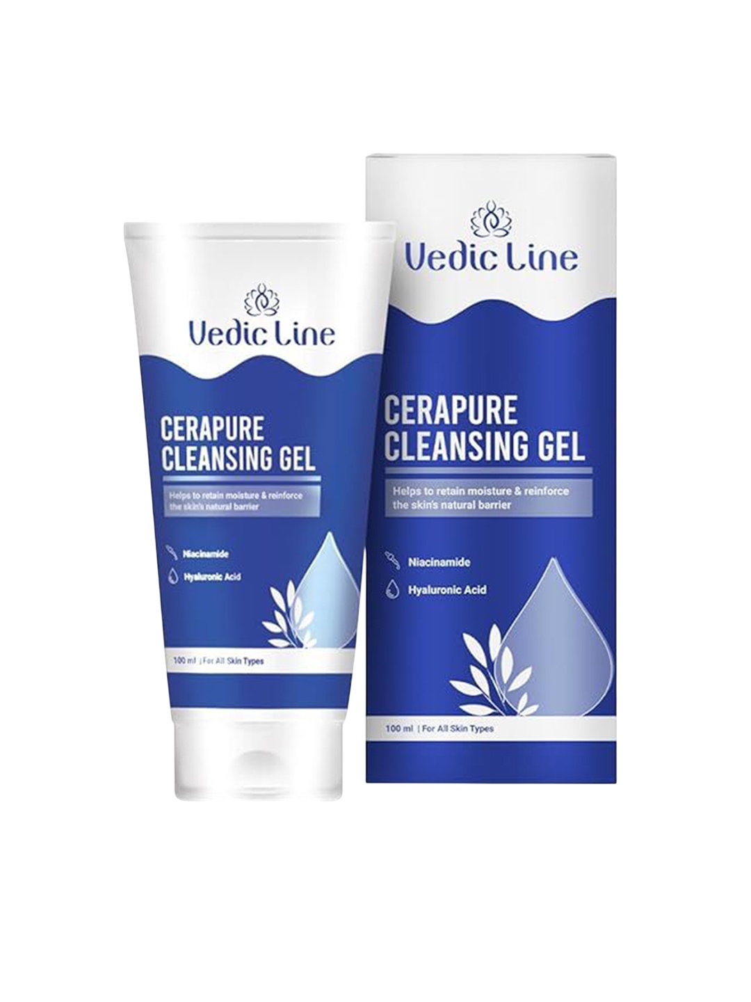 Vedicline Cera Pure Cleansing Gel With Niacinamide & Hyaluronic Acid - 100 ml, Blue
Vedicline Cera Pure Cleansing Gel With Niacinamide & Hyaluronic Acid - 100 ml, Blue