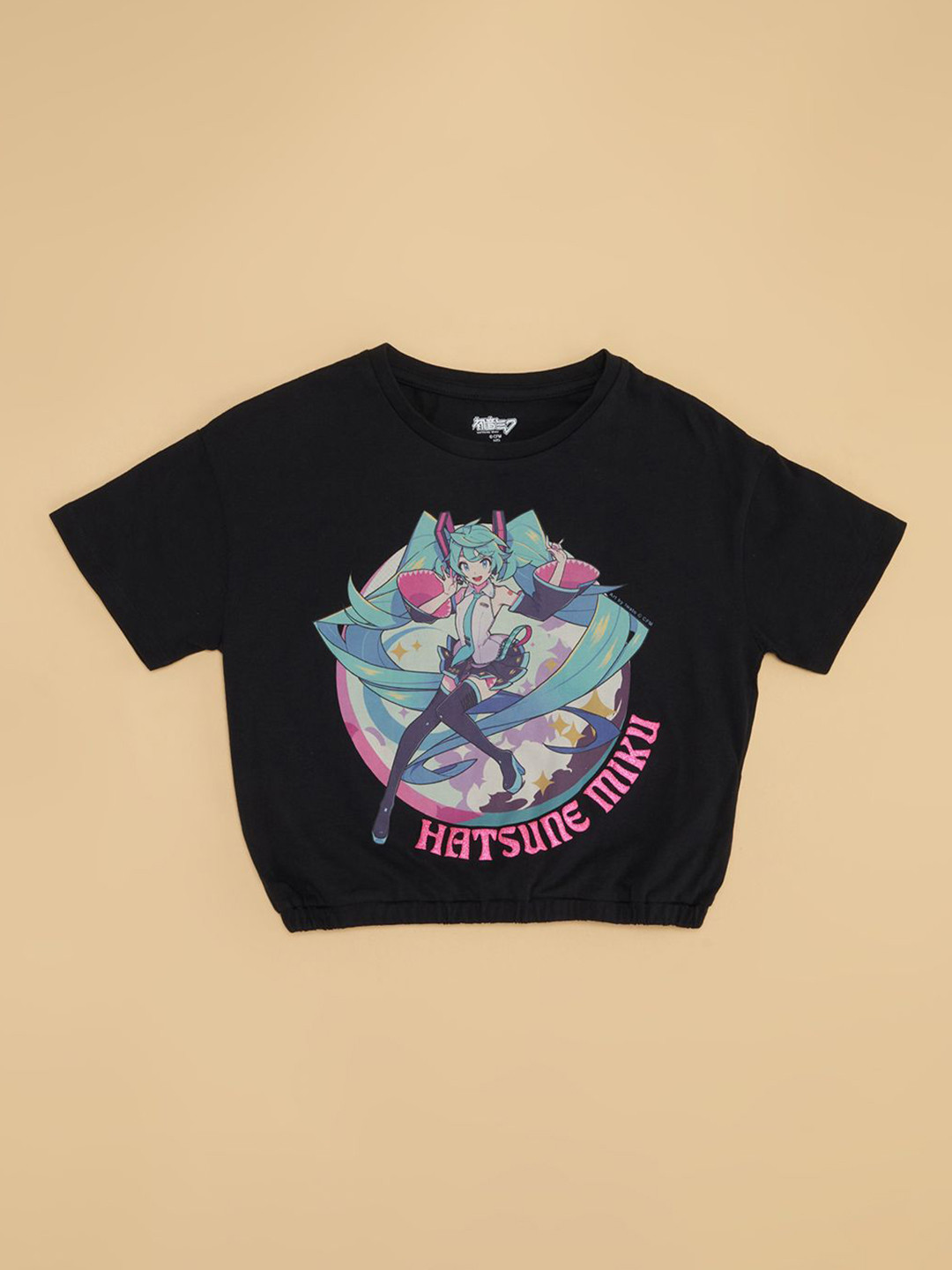 Pantaloons Junior Girls Graphic Printed Crop Cotton T-shirt, Black
Pantaloons Junior Girls Graphic Printed Crop Cotton T-shirt, Black