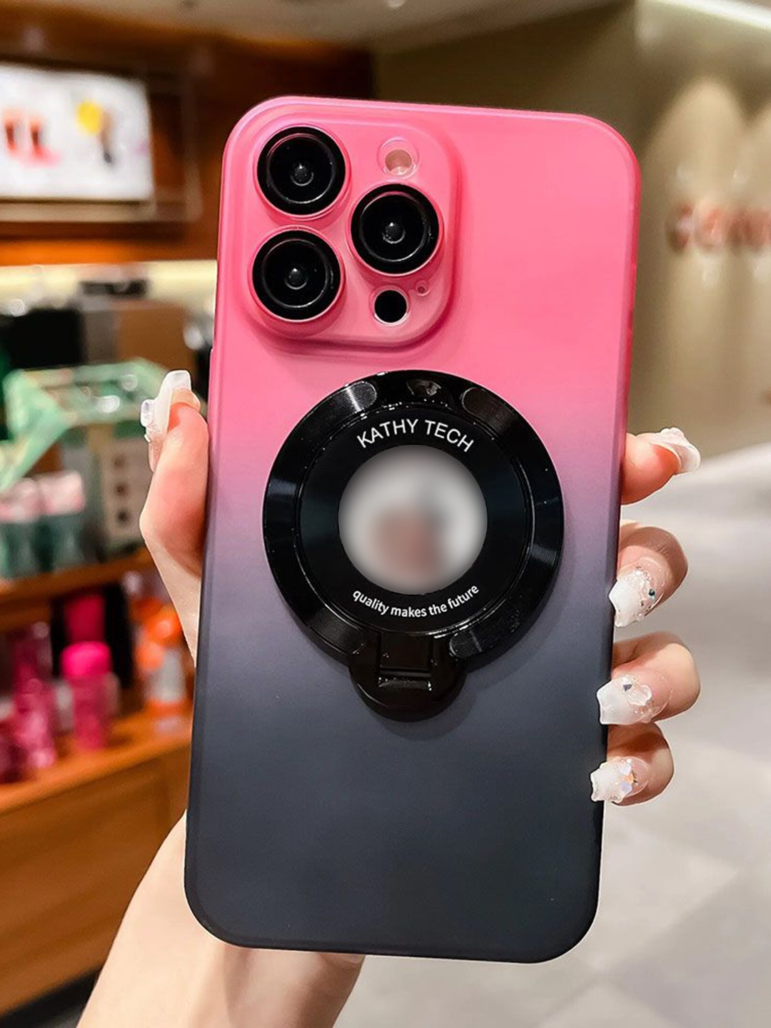 Luxury Kase LK078 Matte Skin Sensation Gradient Holder iPhone 13 Pro Back Case, Pink
Luxury Kase LK078 Matte Skin Sensation Gradient Holder iPhone 13 Pro Back Case, Pink