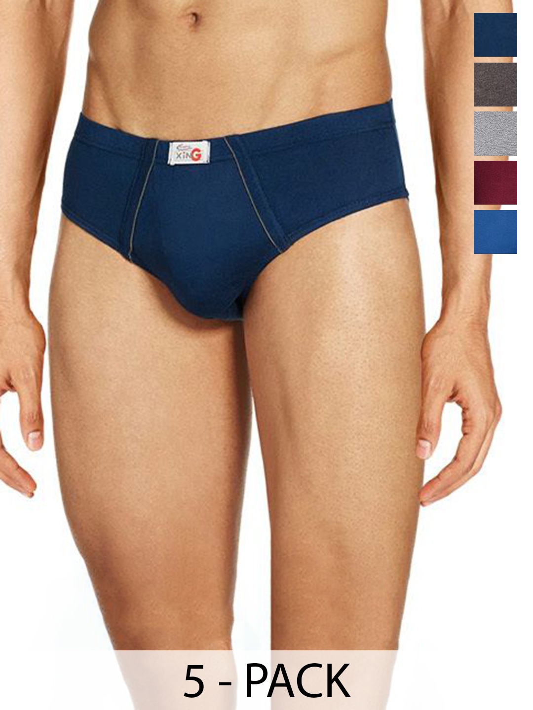 Rupa Pack Of 5 Assorted Pure Cotton Basic Briefs - Frontline-Xing-Brief-IE-5--105
Rupa Pack Of 5 Assorted Pure Cotton Basic Briefs - Frontline-Xing-Brief-IE-5--105