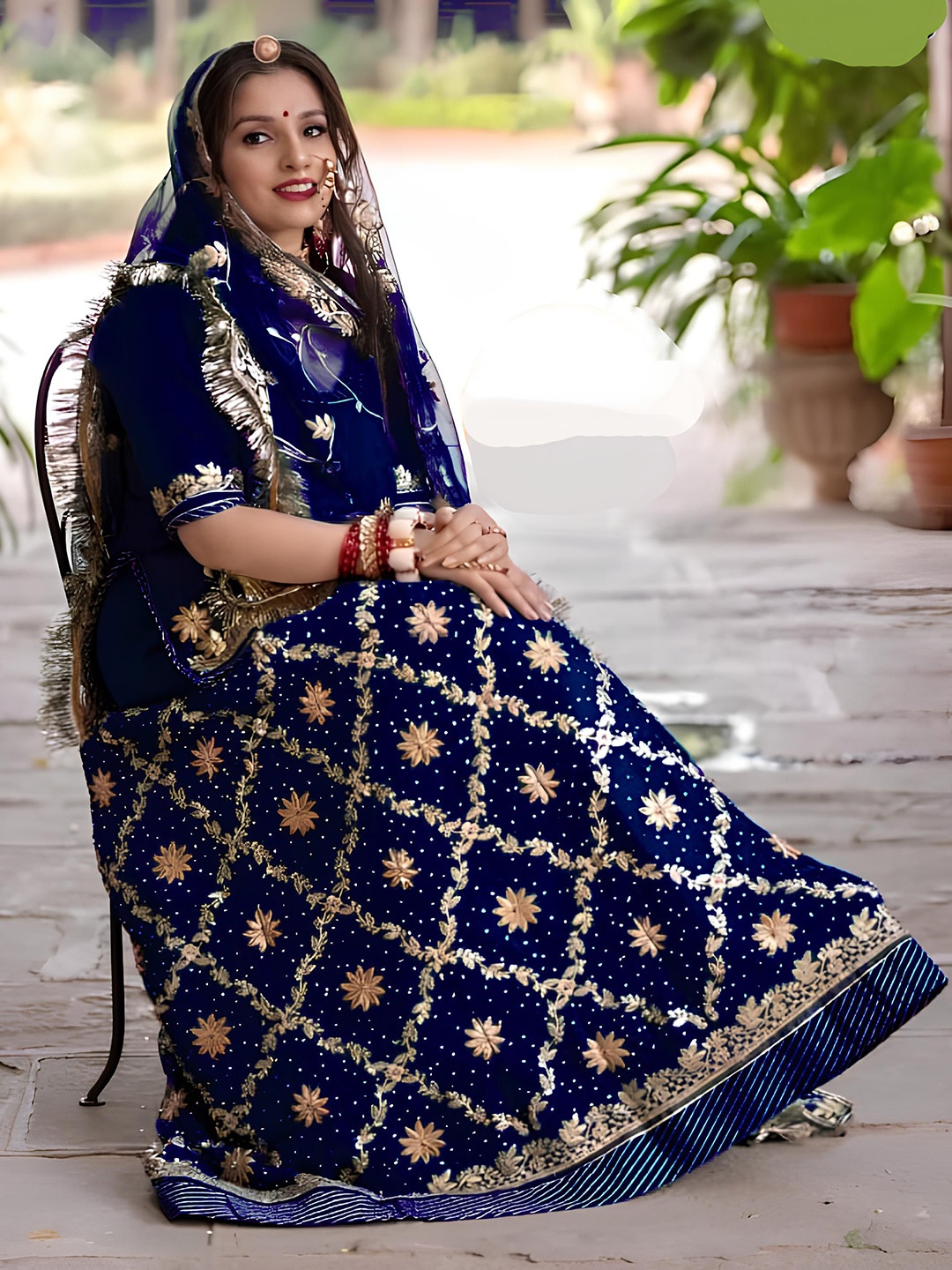 MADHUR HAND WORK ART Embroidered Semi-Stitched Lehenga & Unstitched Blouse With Dupatta, Blue
MADHUR HAND WORK ART Embroidered Semi-Stitched Lehenga & Unstitched Blouse With Dupatta, Blue