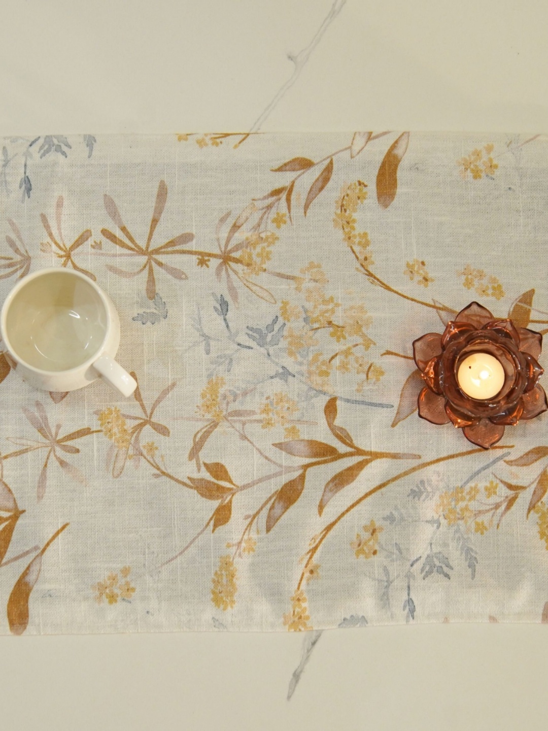 WOODEN STREET Sunforest Off White & Cream Printed Pure Cotton Reversible Table Runner
WOODEN STREET Sunforest Off White & Cream Printed Pure Cotton Reversible Table Runner