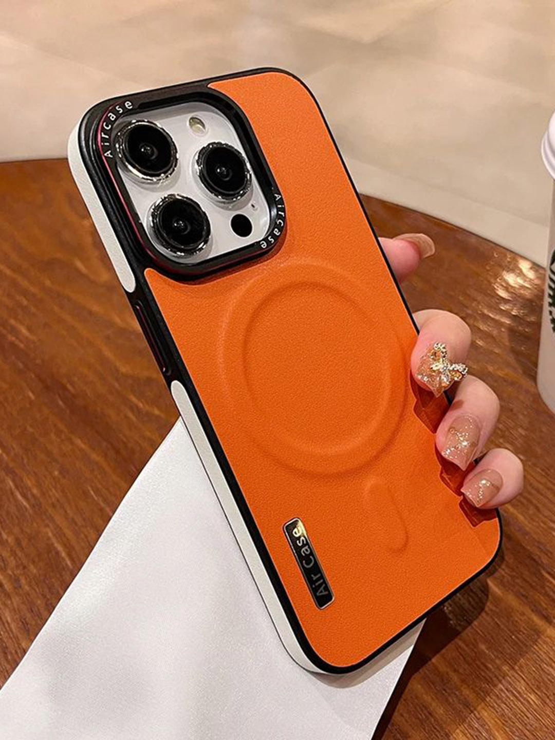 Luxury Kase LK116 Matte Magnetic Wireless Charging Shockproof iPhone 14 Pro Back Case, Orange
Luxury Kase LK116 Matte Magnetic Wireless Charging Shockproof iPhone 14 Pro Back Case, Orange