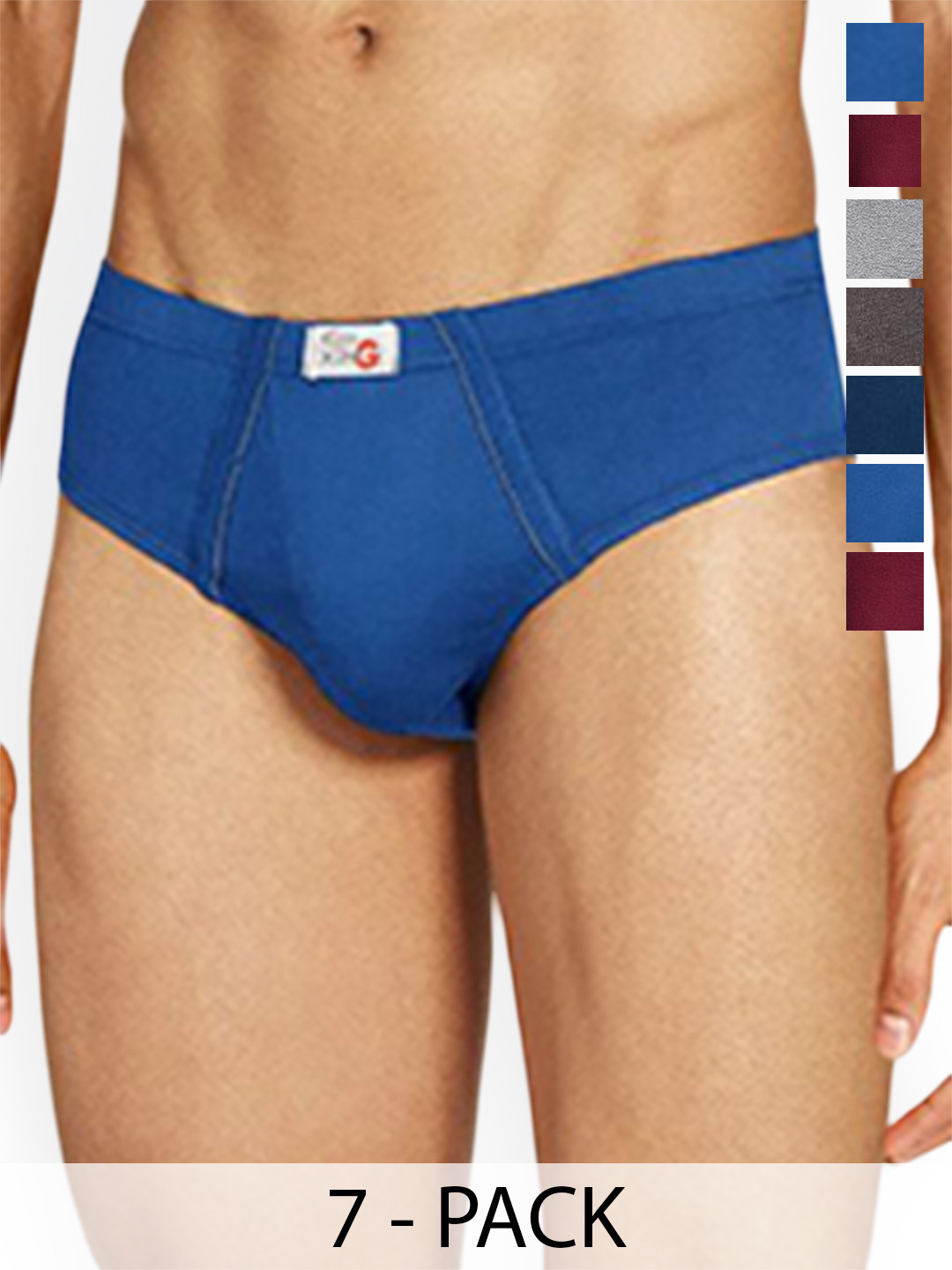 Rupa Pack Of 7 Assorted Pure Cotton Basic Briefs - Frontline-Xing-Brief-IE-7--105
Rupa Pack Of 7 Assorted Pure Cotton Basic Briefs - Frontline-Xing-Brief-IE-7--105