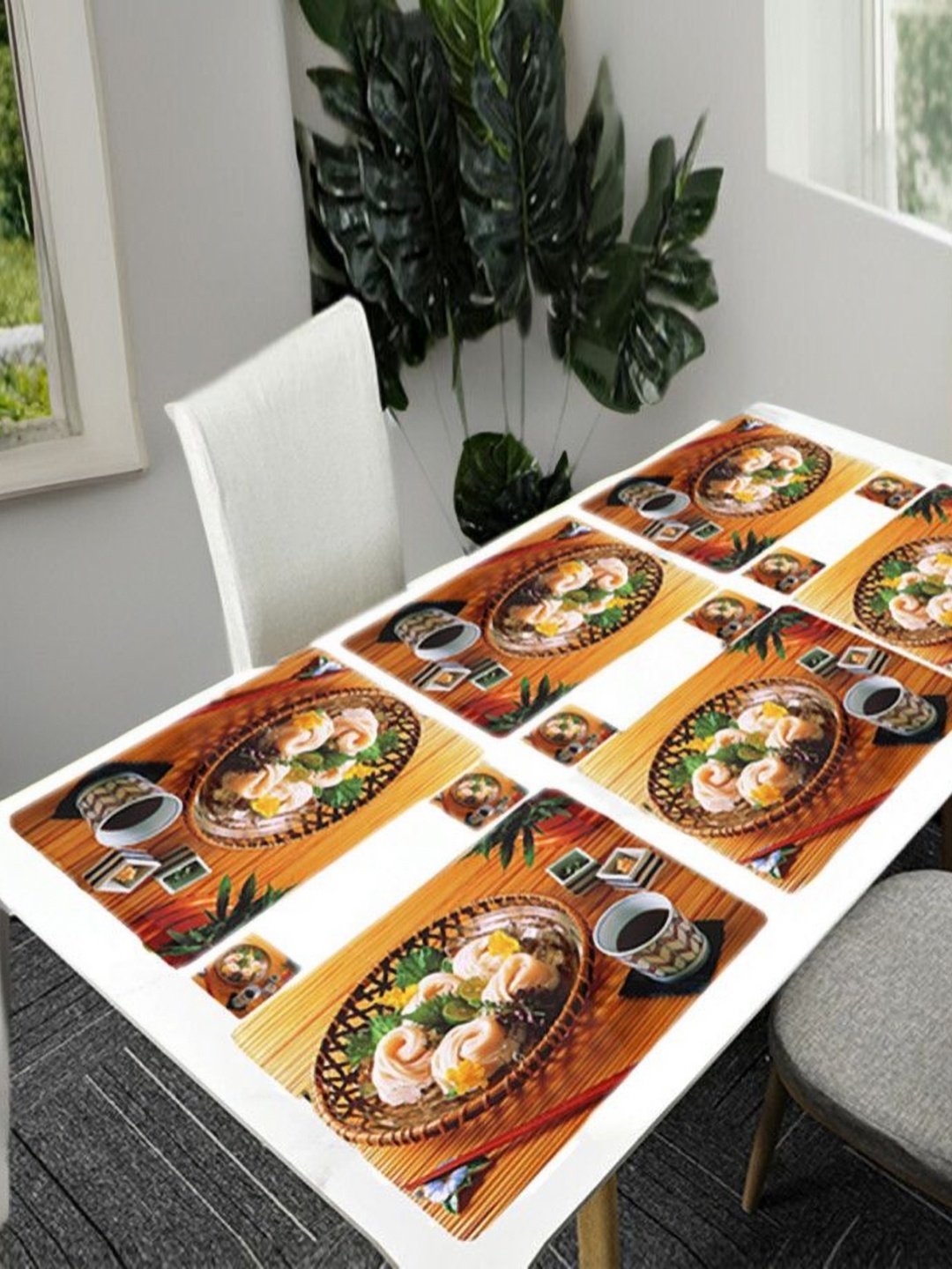 REVEXO Brown & White 12 Pieces Printed Rectangular Shaped Coasters & Table Placemats
REVEXO Brown & White 12 Pieces Printed Rectangular Shaped Coasters & Table Placemats