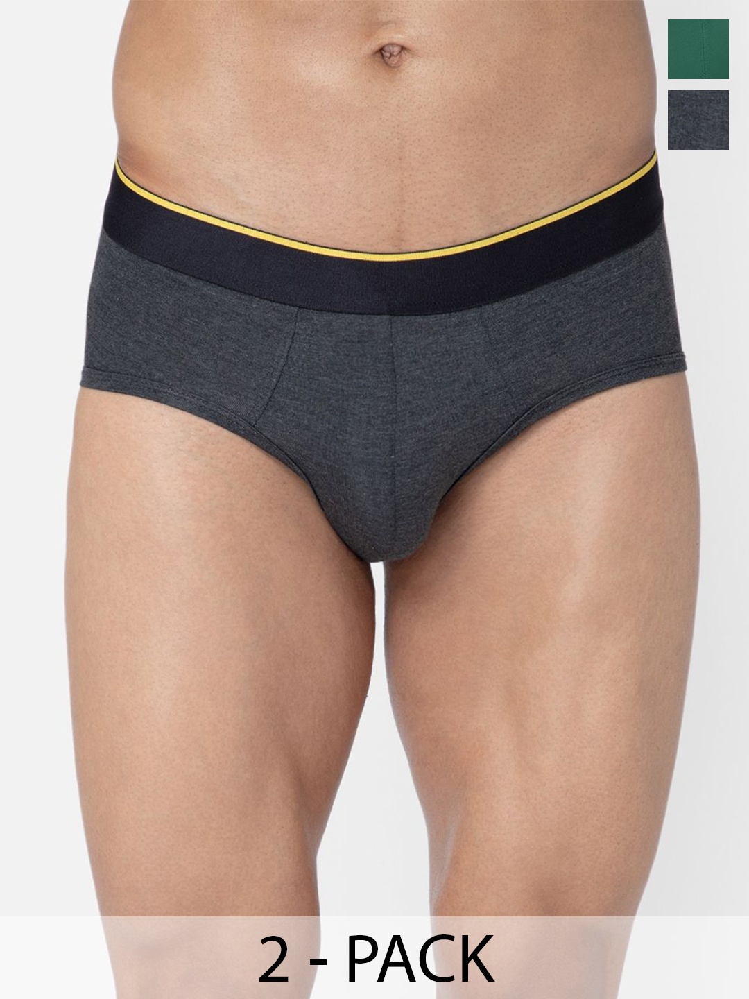 bummer Men's Solid Micro Modal Briefs Underwear Pack of 2 BRCHMPA02S-Charcoal Melange, Black
bummer Men's Solid Micro Modal Briefs Underwear Pack of 2 BRCHMPA02S-Charcoal Melange, Black