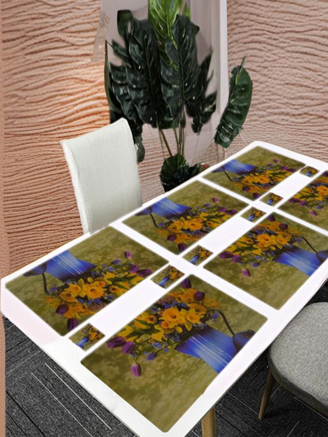 REVEXO Blue & Green 12 Pieces Floral Printed Rectangular Shaped Coasters & Table Placemats
REVEXO Blue & Green 12 Pieces Floral Printed Rectangular Shaped Coasters & Table Placemats