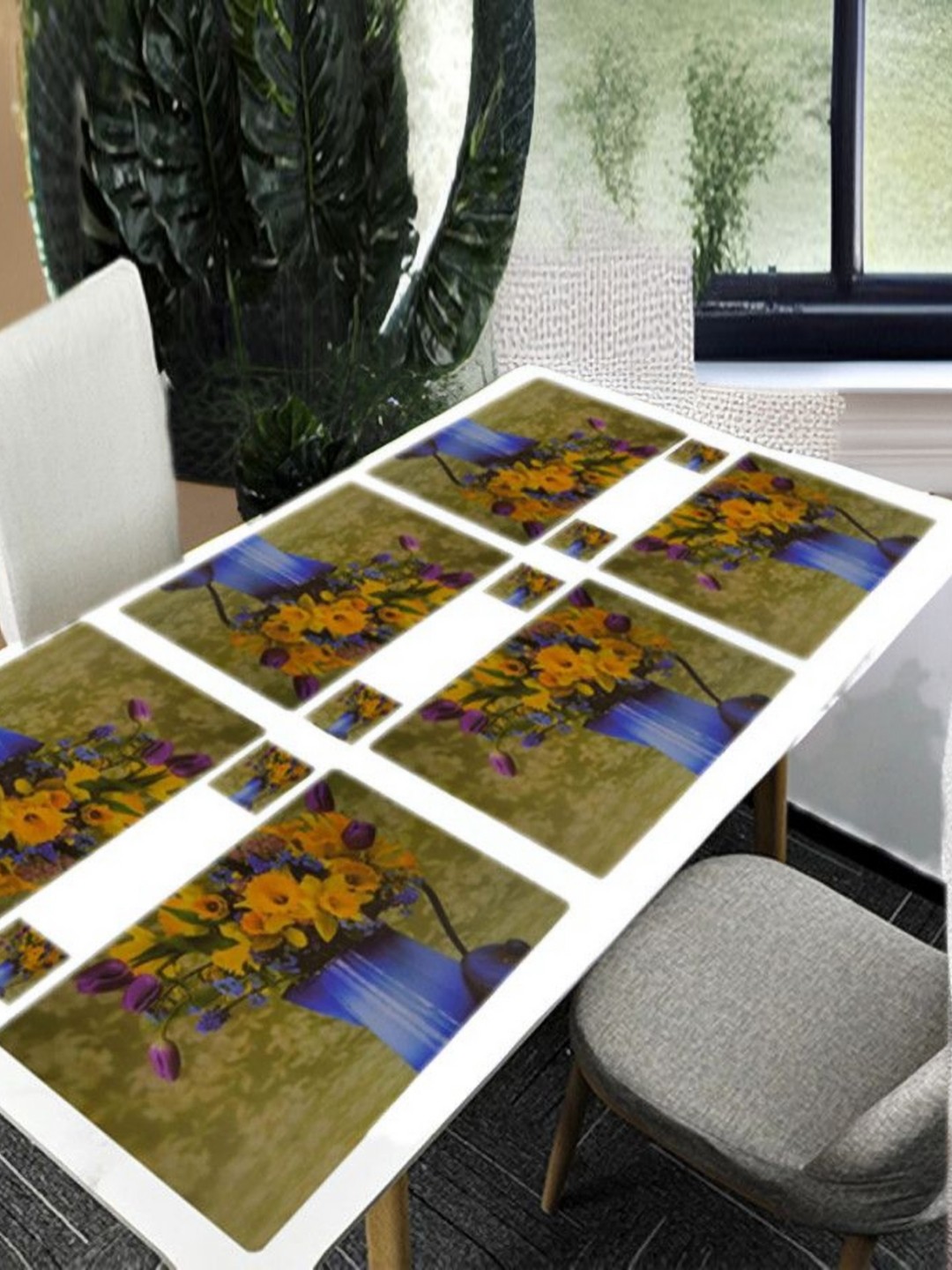 REVEXO Blue & Green 12 Pieces Floral Printed Rectangular Shaped Coasters & Table Placemats
REVEXO Blue & Green 12 Pieces Floral Printed Rectangular Shaped Coasters & Table Placemats