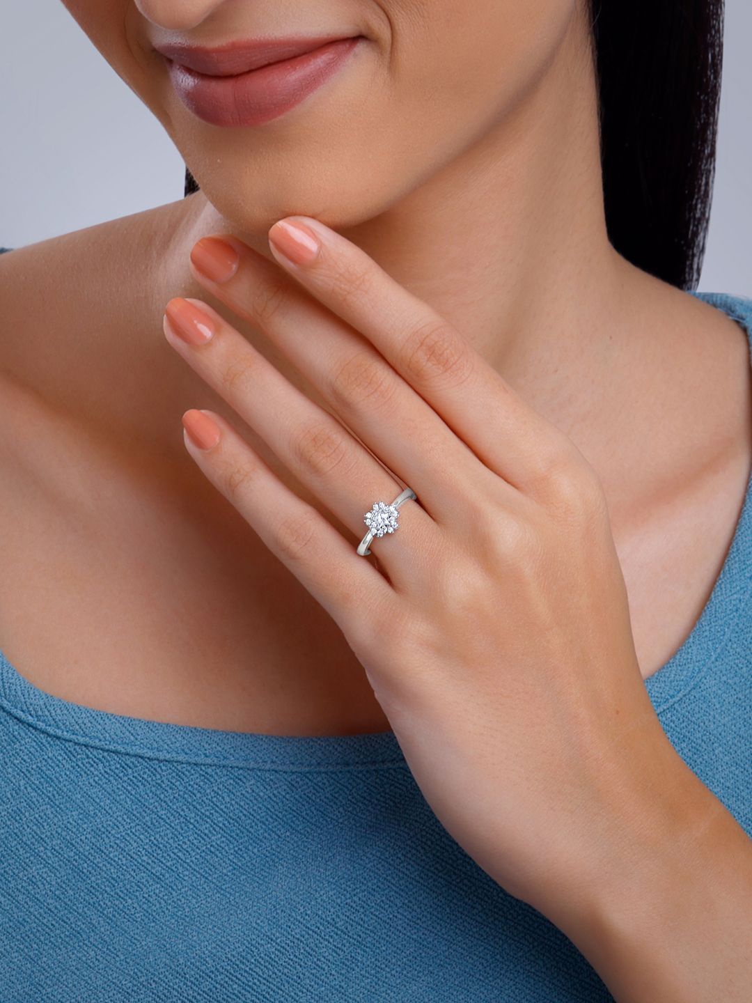 GIVA 925 Silver Rhodium-Plated Cubic Zirconia Studded Dahlia Floral Adjustable Finger Ring
GIVA 925 Silver Rhodium-Plated Cubic Zirconia Studded Dahlia Floral Adjustable Finger Ring